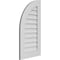 Ekena Millwork Quarter Round Top Left Surface Mount PVC Gable Vent w/ 3-1/2"W x 1"P Standard Frame, 18"W x 34"H GVPQL18X3401SN - alternate 2